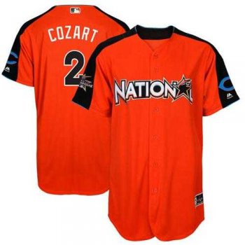 Cincinnati Reds #2 Zack Cozart Orange 2017 All-Star National League Stitched MLB Jersey