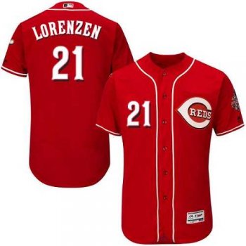 Cincinnati Reds #21 Michael Lorenzen Red Flexbase Authentic Collection Stitched MLB Jersey