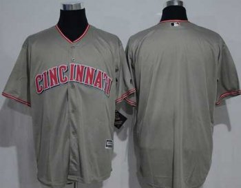 Cincinnati Reds Blank Grey New Cool Base Stitched MLB Jersey