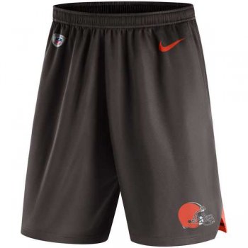 Cleveland Browns Nike Knit Performance Shorts - Brown