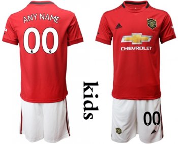 Manchester United Personalized Home Kid Soccer Club Jersey