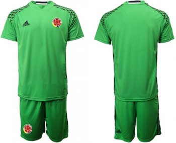 Colombia Blank Green Goalkeeper Soccer Country Jersey