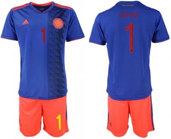 Colombia #1 Ospina Away Soccer Country Jersey