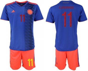 Colombia #11 Cuadrado Away Soccer Country Jersey