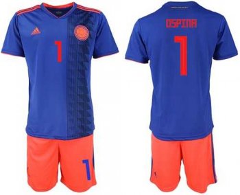 Colombia #1 Ospina Away Soccer Country Jersey