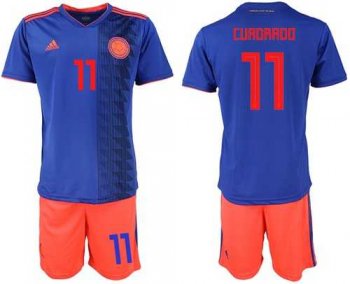 Colombia #11 Cuadrado Away Soccer Country Jersey