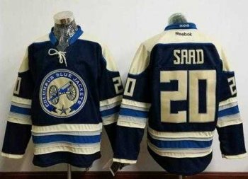 Columbus Blue Jackets #20 Brandon Saad Navy Blue Alternate Stitched NHL Jersey