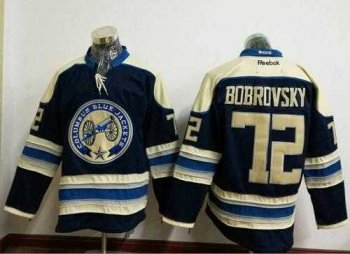 Columbus Blue Jackets #72 Sergei Bobrovsky Navy Blue Alternate Stitched NHL Jersey