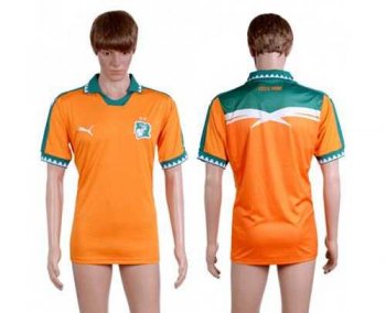 Cote d'lvoire Blank Home Soccer Country Jersey