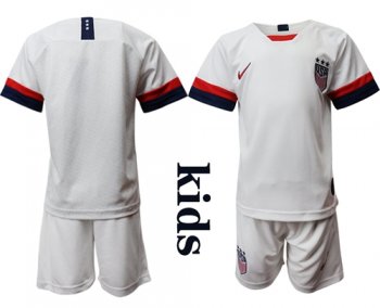 USA Blank Home Kid Soccer Country Jersey