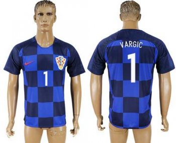 Croatia #1 Vargic Away Soccer Country Jersey