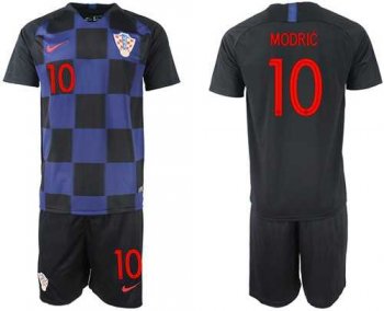 Croatia #10 Modric Away Soccer Country Jersey