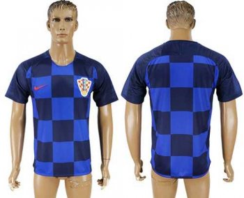 Croatia Blank Away Soccer Country Jersey