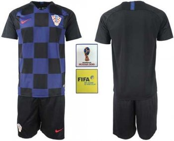 Croatia Blank Away Soccer Country Jersey