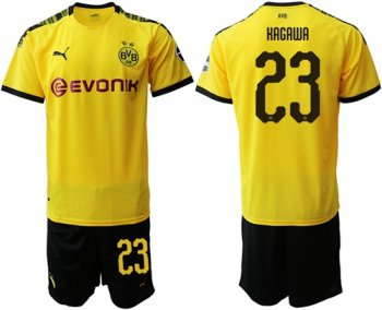 Dortmund #23 Kagawa Home Soccer Club Jersey