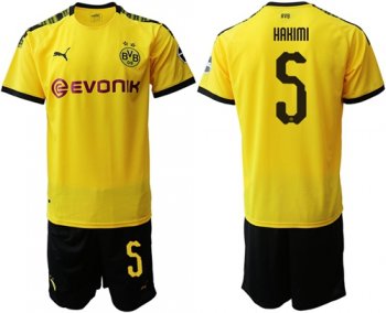 Dortmund #5 Hakimi Home Soccer Club Jersey