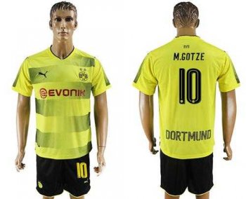 Dortmund #10 M.Gotze Home Soccer Club Jersey