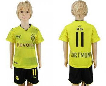 Dortmund #11 Reus Home Kid Soccer Club Jersey