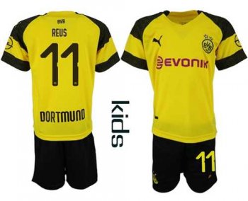 Dortmund #11 Reus Home Kid Soccer Club Jersey