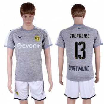 Dortmund #13 Guerreiro Grey Soccer Club Jersey