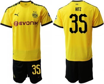 Dortmund #35 Hitz Home Soccer Club Jersey