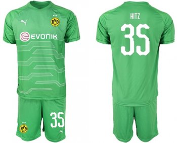 Dortmund #35 Hitz Green Goalkeeper Soccer Club Jersey