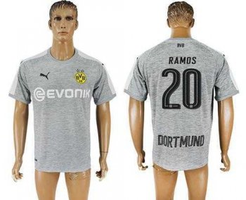 Dortmund #20 Ramos Grey Soccer Club Jersey