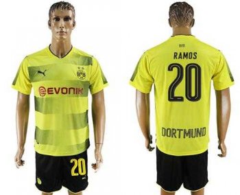 Dortmund #20 Ramos Home Soccer Club Jersey