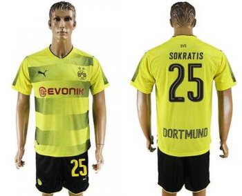 Dortmund #25 Sokratis Home Soccer Club Jersey