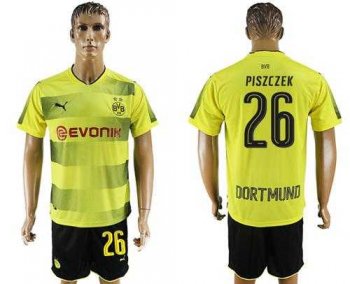 Dortmund #26 Piszczek Home Soccer Club Jersey