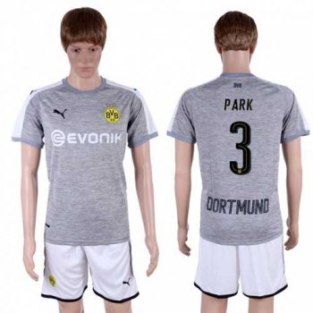 Dortmund #3 Park Grey Soccer Club Jersey