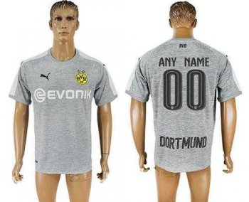 Dortmund Personalized Grey Soccer Club Jersey