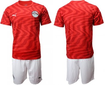 Egypt Blank Red Home Soccer Country Jersey