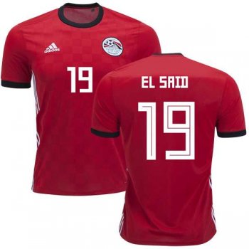 Egypt #19 EL Said Red Home Soccer Country Jersey