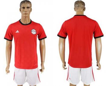 Egypt Blank Red Home Soccer Country Jersey