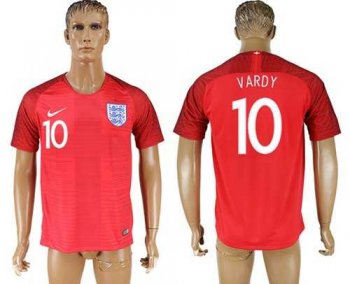 England #10 Vardy Away Soccer Country Jersey