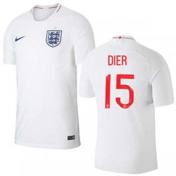 England #15 Dier Home Thai Version Soccer Country Jersey