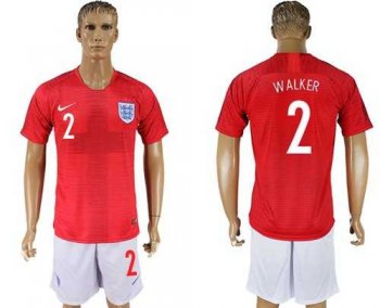 England #2 Walker Away Soccer Country Jersey