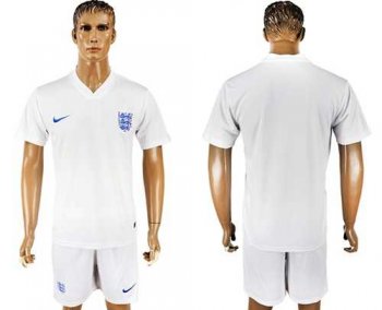 England Blank Home Soccer Country Jersey