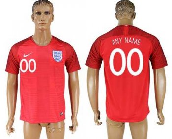 England Personalized Away Soccer Country Jersey