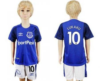 Everton #10 Lukaku Home Kid Soccer Club Jersey