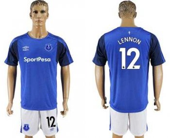 Everton #12 Lennon Home Soccer Club Jersey