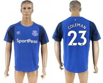 Everton #23 Coleman Home Soccer Club Jersey