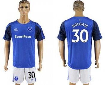 Everton #30 Holgate Home Soccer Club Jersey