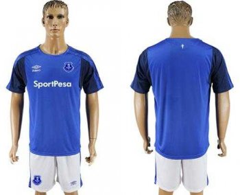 Everton Blank Home Soccer Club Jersey