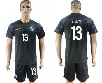 France #13 Kante Away Soccer Country Jersey