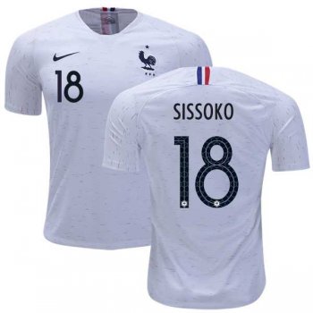 France #18 Sissoko Away Soccer Country Jersey