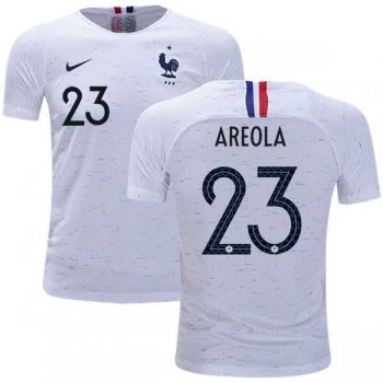 France #23 Areola Away Kid Soccer Country Jersey