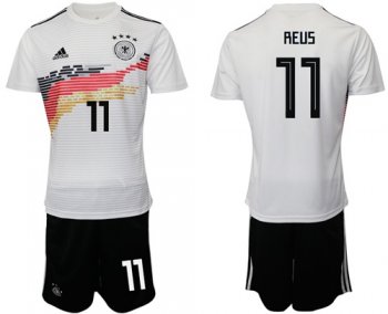 Germany #11 Reus White Home Soccer Country Jersey