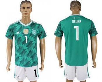 Germany #1 Neuer Away Soccer Country Jersey